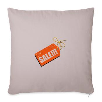 SALE - Sofa pillowcase 17,3'' x 17,3'' (45 x 45 cm) - light taupe - Front