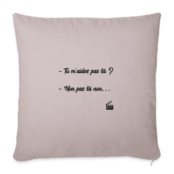 Les Bronzés font du ski / Humour / Réplique Culte - Housse de coussin décorative 45 x 45 cm - taupe clair - Devant