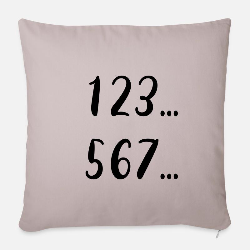 123... 567... Salsa Cubana Design. Dance Design. - Sofakissenbezug 45 x 45 cm - helles Taupe
