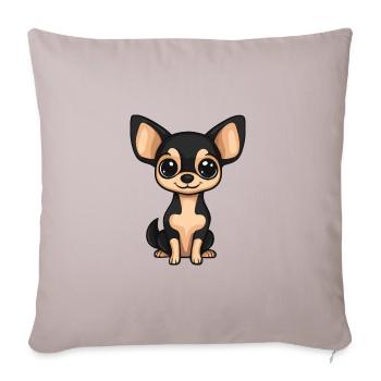 Chihuahua Dog Comic Baby - Sofa pillowcase 17,3'' x 17,3'' (45 x 45 cm) - light taupe - Front