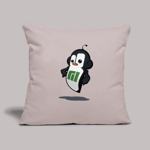 Manjaro Mascot confident right - Sofa pillowcase 17,3'' x 17,3'' (45 x 45 cm)