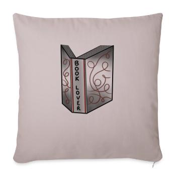 Book Lover - Sofa pillowcase 17,3'' x 17,3'' (45 x 45 cm) - light taupe - Front