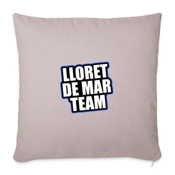 Vacances de voyage de l’équipe de Lloret de Mar - Housse de coussin décorative 45 x 45 cm - taupe clair - Devant