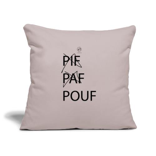 pif paf pouf - Housse de coussin décorative 45 x 45 cm