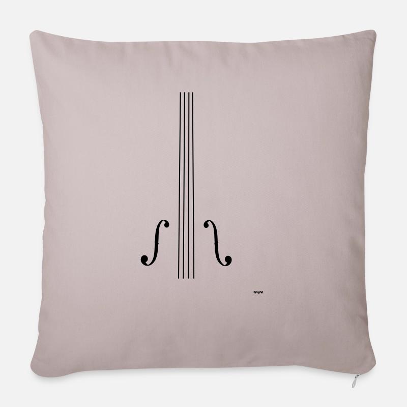 Cello Shirt - Sofakissenbezug 45 x 45 cm - helles Taupe
