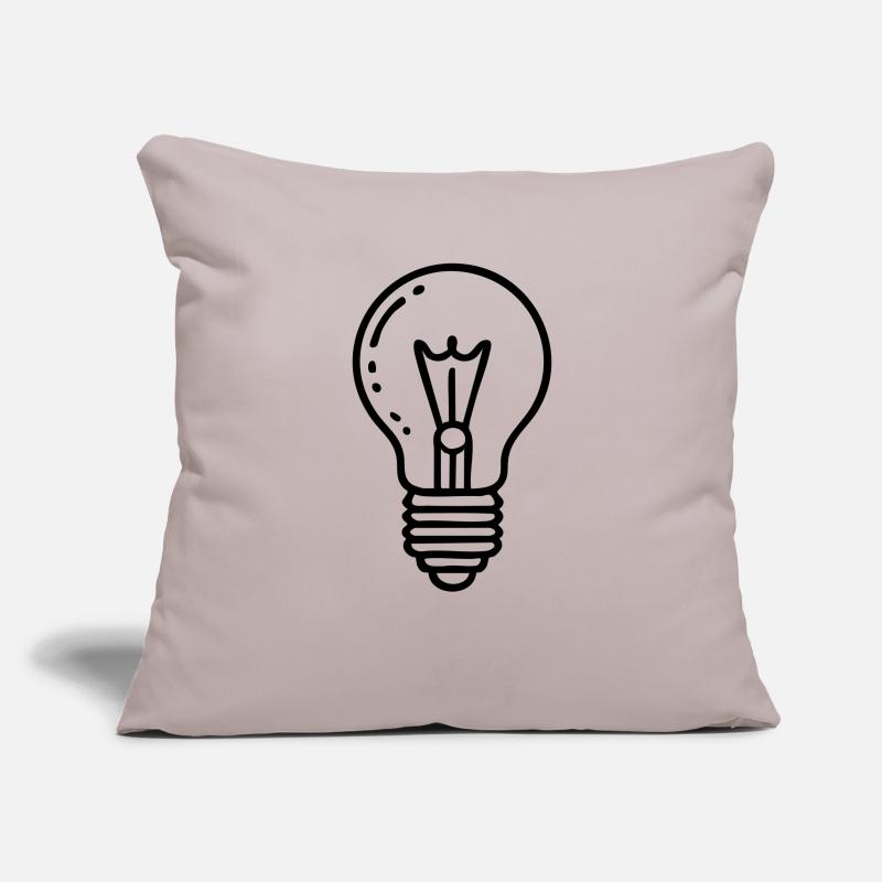 Light Bulb Idea Sofa pillowcase 17,3'' x 17,3'' (45 x 45 cm)