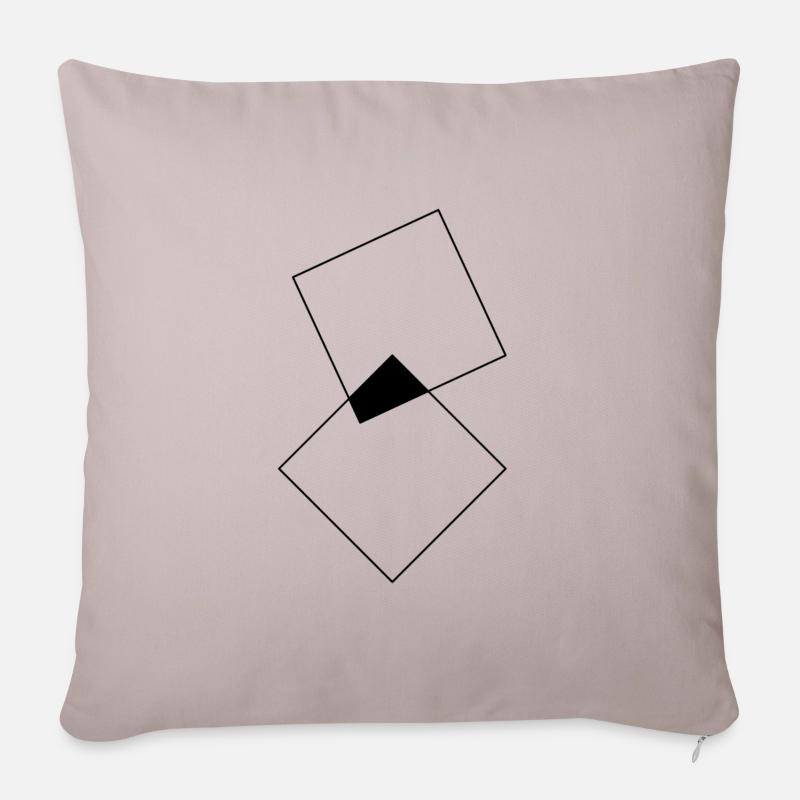 section - Housse de coussin décorative 45 x 45 cm - taupe clair