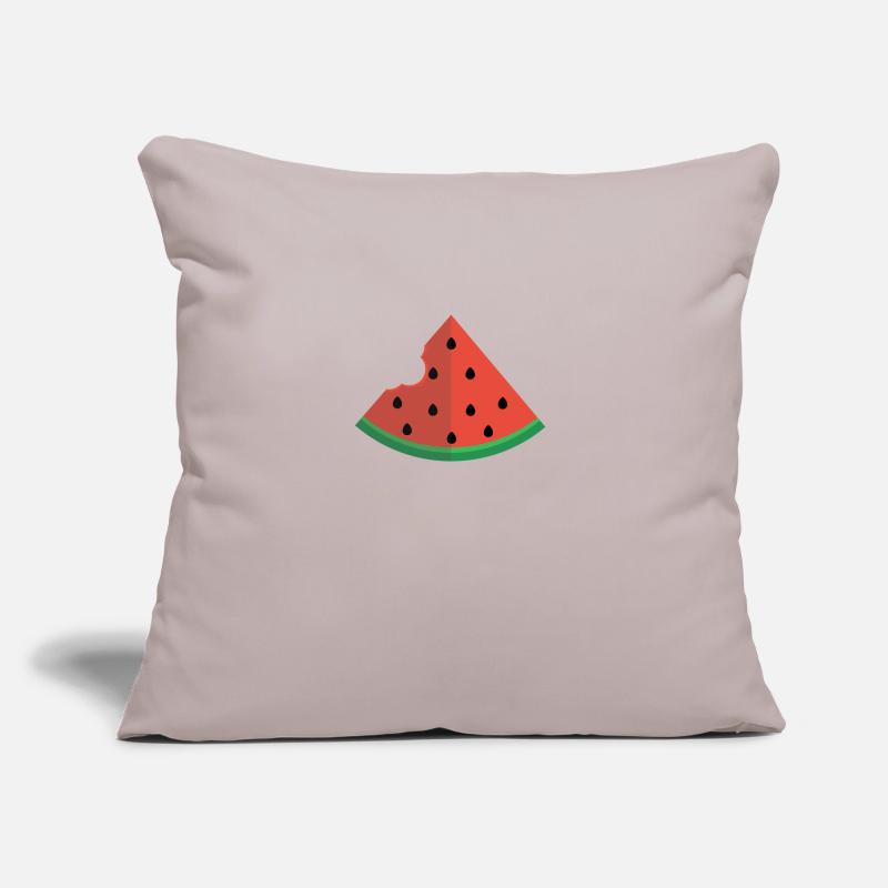 Une tranche de pastèque Housse de coussin décorative 45 x 45 cm