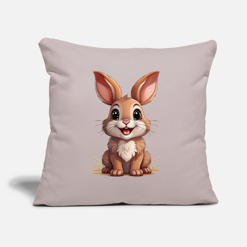 Rabbit or Easter Bunny Sofa pillowcase 17,3'' x 17,3'' (45 x 45 cm)