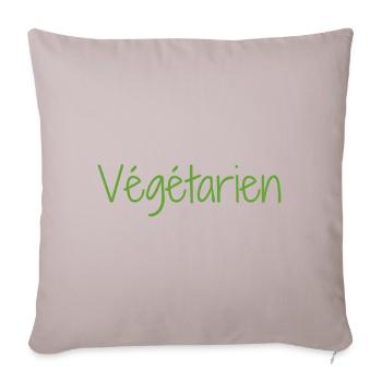 Vegetarian - Sofa pillowcase 17,3'' x 17,3'' (45 x 45 cm) - light taupe - Front