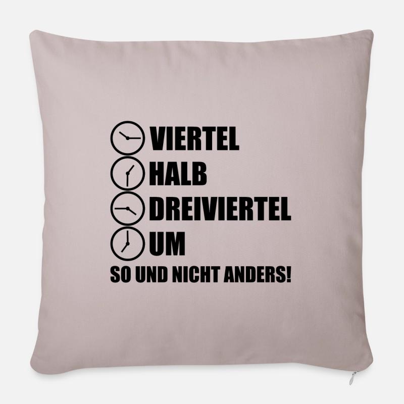 Ossi bemme Geschenk DDR Ostdeutschland - Sofakissenbezug 45 x 45 cm - helles Taupe