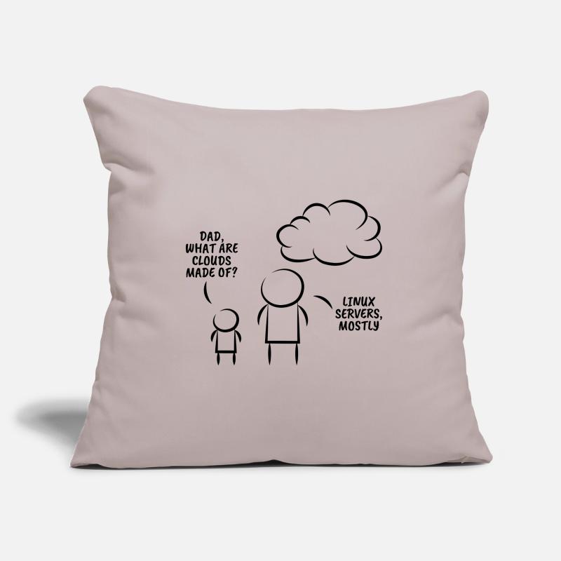 Linux servers Programmation cadeau d’information Housse de coussin décorative 45 x 45 cm