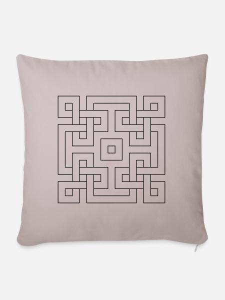 mystisches Ornament - Sofakissenbezug 45 x 45 cm - helles Taupe
