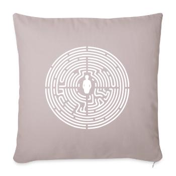 Vibrations d’exclusivité : les battements binauraux - Housse de coussin décorative 45 x 45 cm - taupe clair - Devant