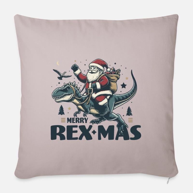 Merry Rexmas - Sofakissenbezug 45 x 45 cm - helles Taupe