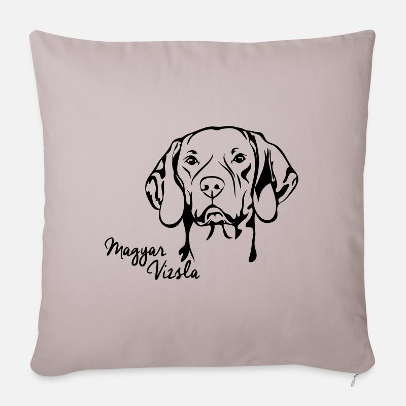 MAGYAR VIZSLA Hunde Jagdhunde Wilsigns Hund - Sofakissenbezug 45 x 45 cm - helles Taupe