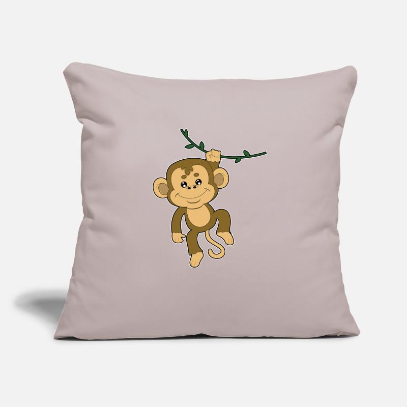 Monkey Monkey Orang Utan Gorilla Chimp Baboon Housse de coussin décorative 45 x 45 cm