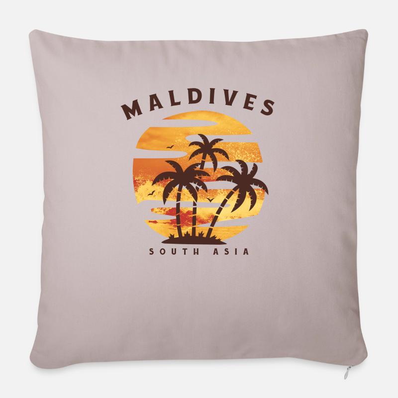 Malediven - Sofakissenbezug 45 x 45 cm - helles Taupe