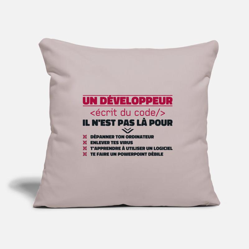 A Written Developer of the Gift Code Sofa pillowcase 17,3'' x 17,3'' (45 x 45 cm)