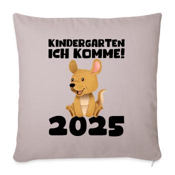 kiKindergarten 2025 Kids Gift Kita 2025 Décoration - Housse de coussin décorative 45 x 45 cm - taupe clair - Devant