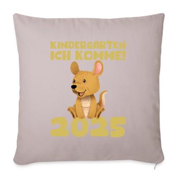 kiKindergarten 2025 Kids Gift Kita 2025 Décoration - Housse de coussin décorative 45 x 45 cm - taupe clair - Devant