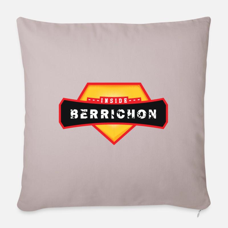 Berrichon drinnen - Sofakissenbezug 45 x 45 cm - helles Taupe