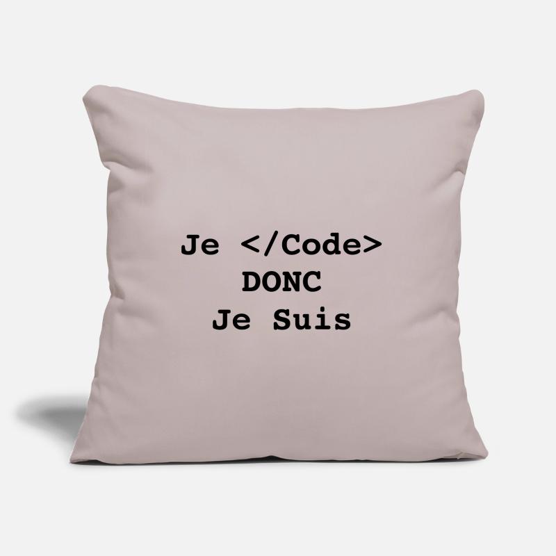 Ich programmiere, also bin ich Informatiker und Programmierer Sofakissenbezug 45 x 45 cm