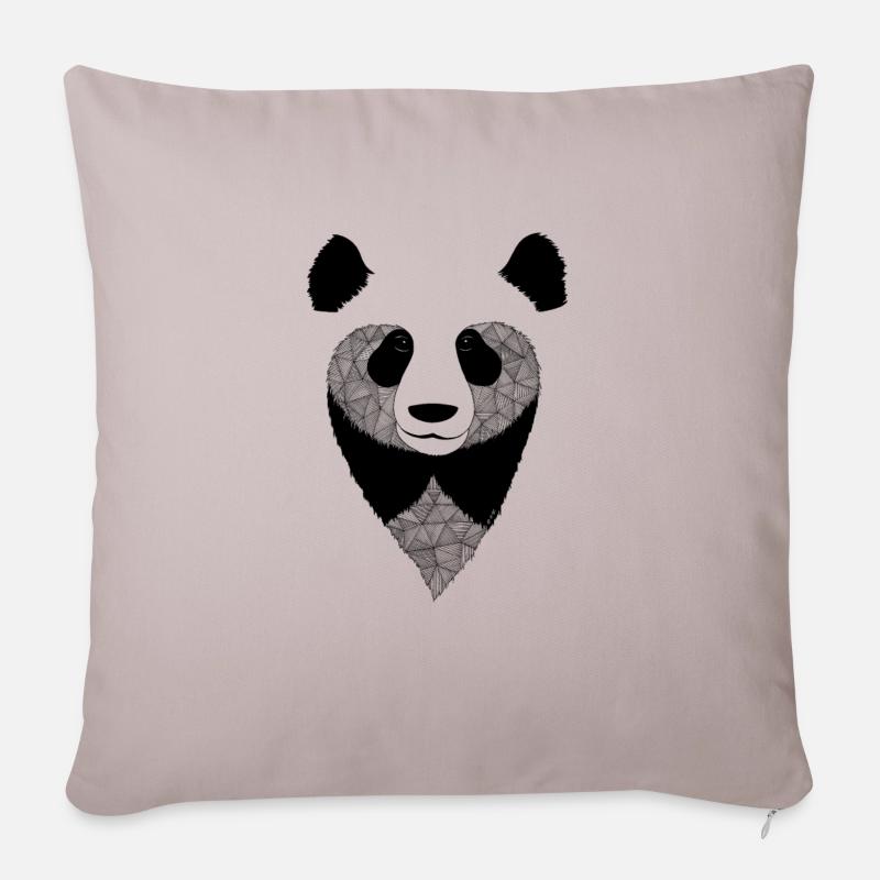 Panda Design - Sofakissenbezug 45 x 45 cm - helles Taupe