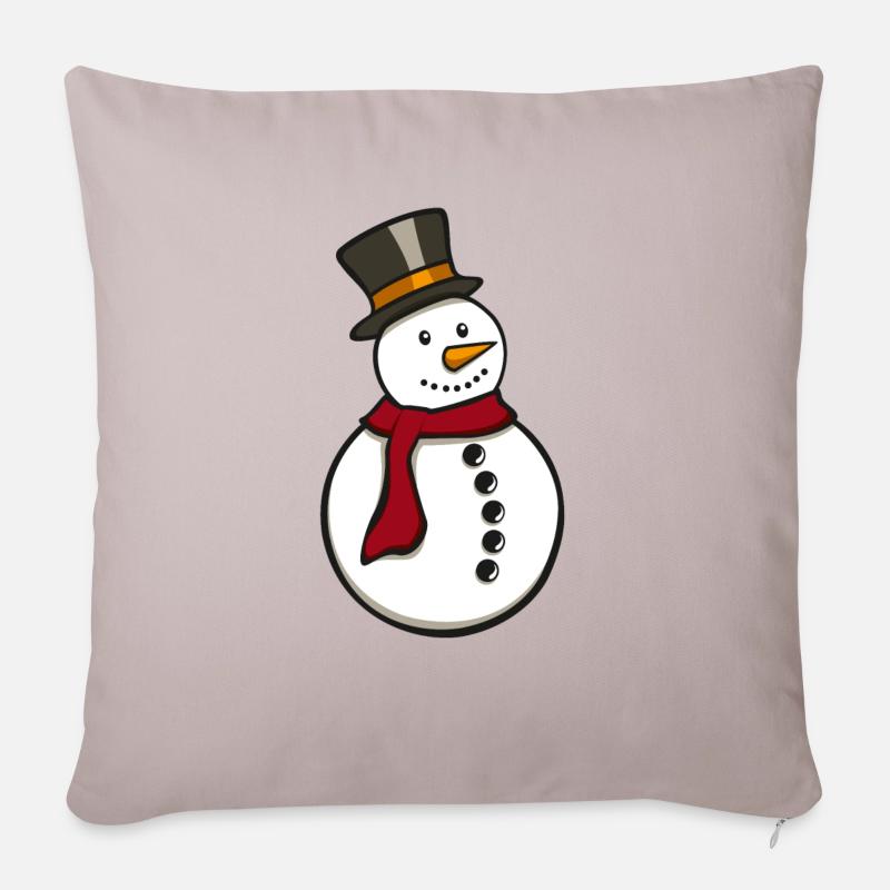 snowman - Sofakissenbezug 45 x 45 cm - helles Taupe