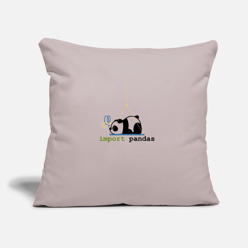 Python Jokes Import Pandas Programmation Housse de coussin décorative 45 x 45 cm