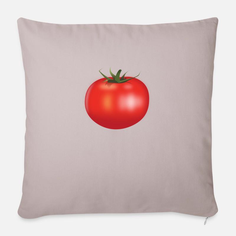 Tomate - Sofakissenbezug 45 x 45 cm - helles Taupe