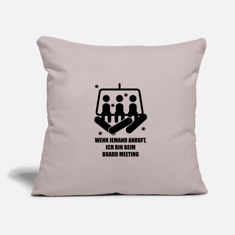 snowboard Housse de coussin décorative 45 x 45 cm