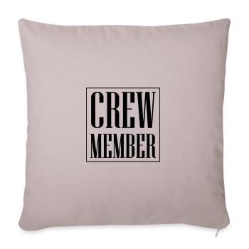Membre d’équipage - Housse de coussin décorative 45 x 45 cm - taupe clair - Devant
