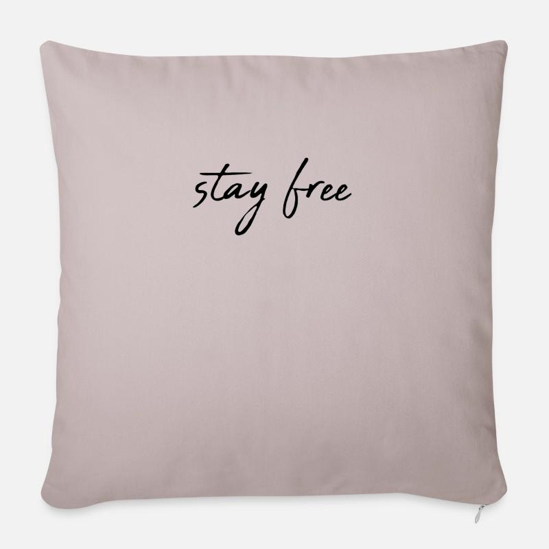 Stay free - Sofakissenbezug 45 x 45 cm - helles Taupe