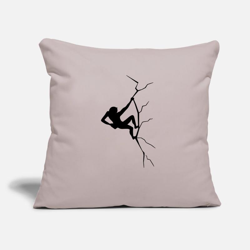 crack climbing Sofa pillowcase 17,3'' x 17,3'' (45 x 45 cm)