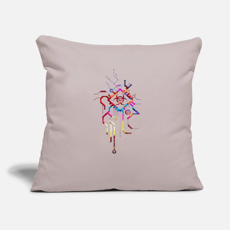 Hacking hackers hacker computer malware esport trojan Sofa pillowcase 17,3'' x 17,3'' (45 x 45 cm)
