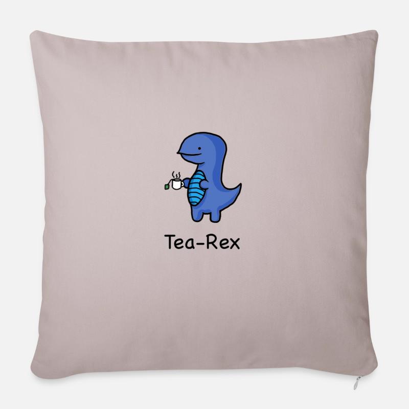 Tea-Rex - Sofakissenbezug 45 x 45 cm - helles Taupe