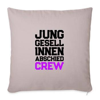 Enterrement de vie de jeune fille Crew Enterrement de vie de garçon - Housse de coussin décorative 45 x 45 cm - taupe clair - Devant
