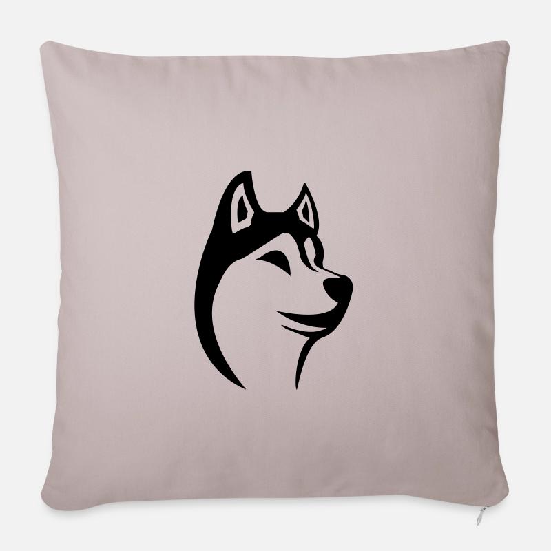 Husky - Sofakissenbezug 45 x 45 cm - helles Taupe