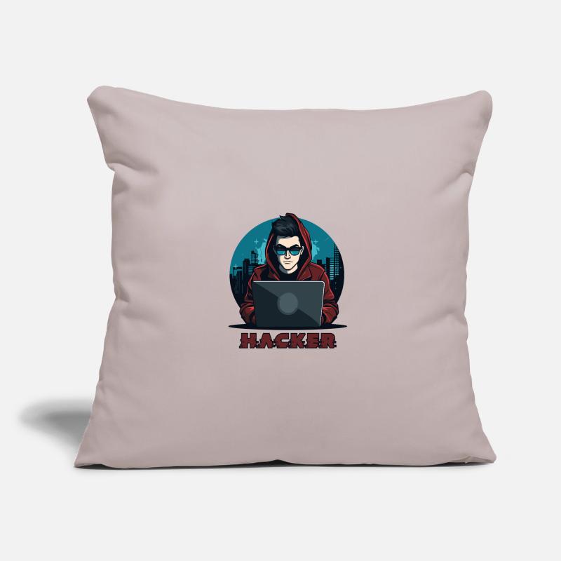 Hacker Sunglasses Hacker Anonymous Hacker Sofa pillowcase 17,3'' x 17,3'' (45 x 45 cm)