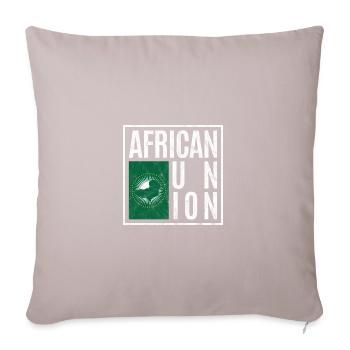 Union africaine - Housse de coussin décorative 45 x 45 cm - taupe clair - Devant