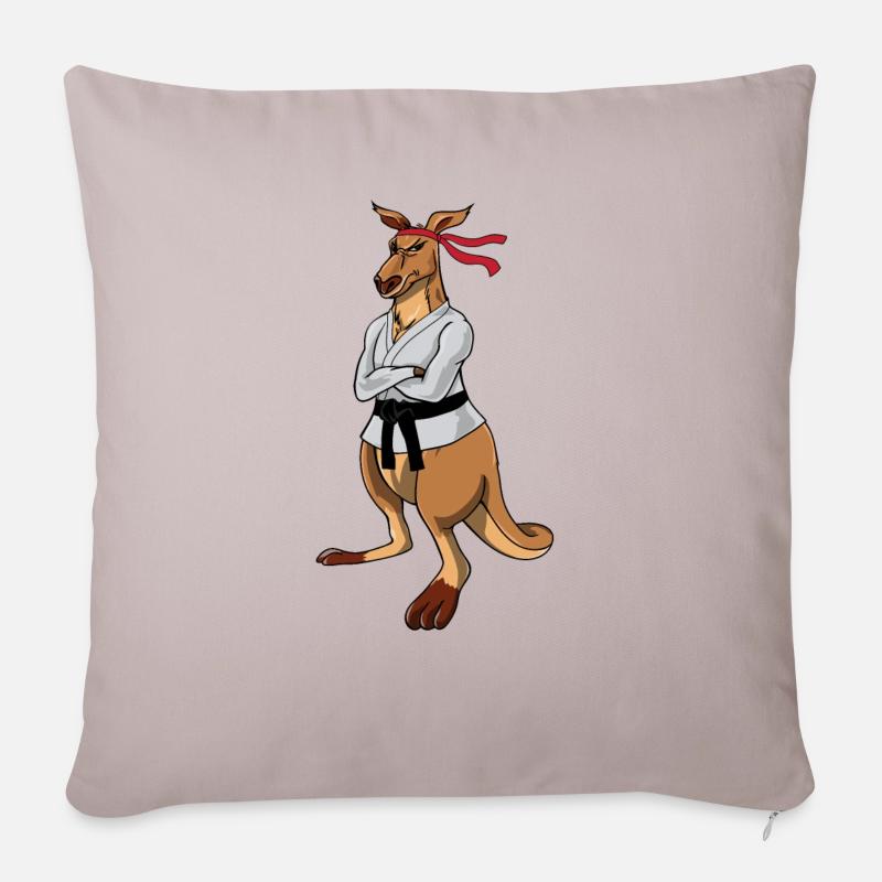 Kangaroo - Sofakissenbezug 45 x 45 cm - helles Taupe