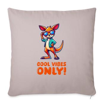Lunettes de soleil Kangaroo Comic - Housse de coussin décorative 45 x 45 cm - taupe clair - Devant