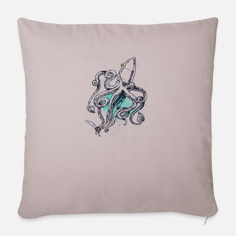 shirt, conception, t-shirt - Housse de coussin décorative 45 x 45 cm - taupe clair