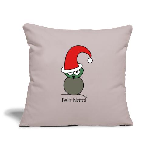 Owl - Feliz Natal - Sofa pillowcase 17,3'' x 17,3'' (45 x 45 cm)