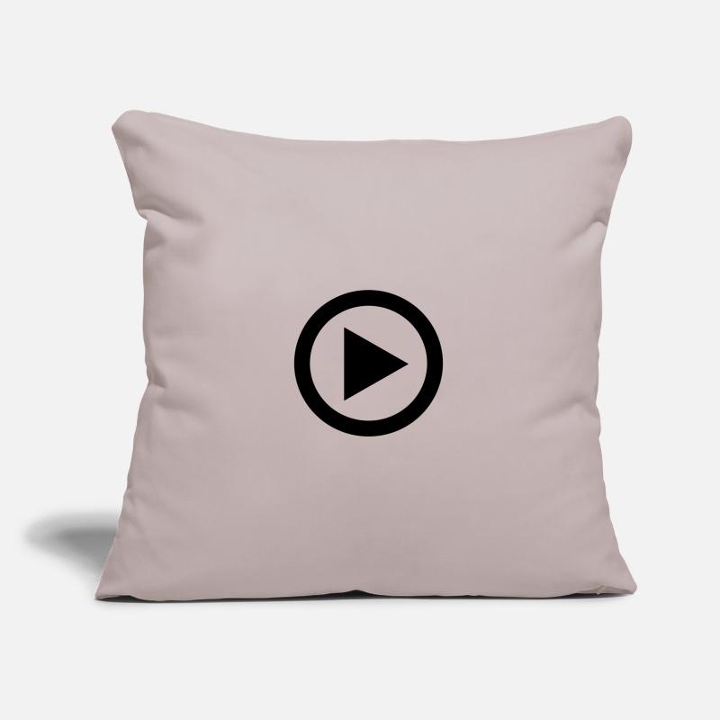Play Button Start Gift for Gamers Sofa pillowcase 17,3'' x 17,3'' (45 x 45 cm)