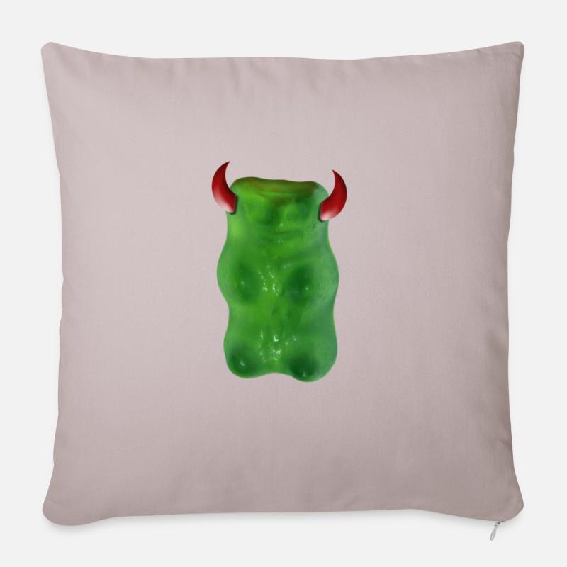 Gummibärchen Devil - Sofakissenbezug 45 x 45 cm - helles Taupe
