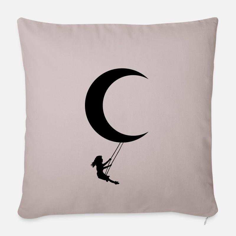 Moon swing - Sofa pillowcase 17,3'' x 17,3'' (45 x 45 cm) - light taupe