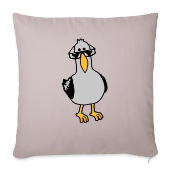 Cool View Seagull Sunglasses - Sofa pillowcase 17,3'' x 17,3'' (45 x 45 cm) - light taupe - Front