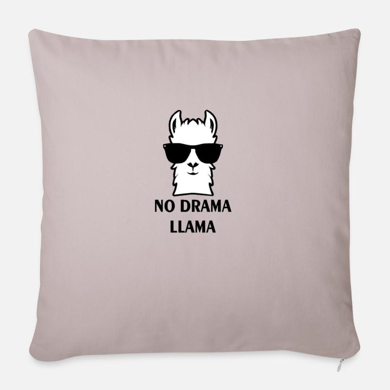 Llama lama alpaca - Sofakissenbezug 45 x 45 cm - helles Taupe